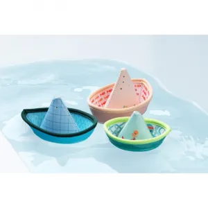 Lilliputiens - 3 plávajúce lodičky - džungľa - hračka do vody