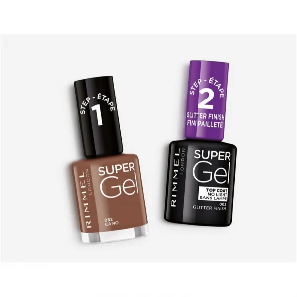 Rimmel Super Gel gélový lak na nechty bez použitia UV/LED lampy odtieň 052 Camo 12 ml