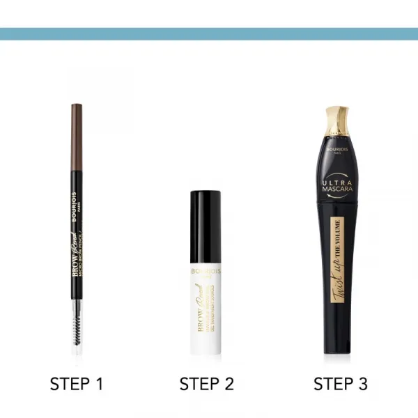 Bourjois Brow Reveal precízna ceruzka na obočie s kefkou odtieň 003 Dark Brown 0,09 g