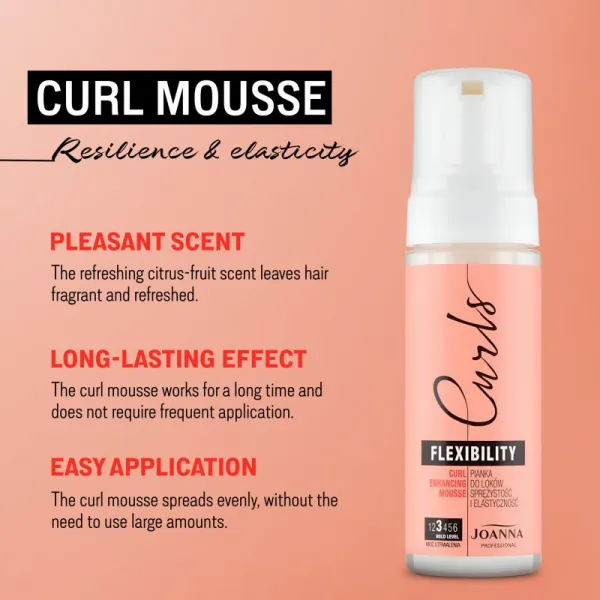 Joanna Curls Flexibility pena na kučeravé vlasy 150ml 1ks