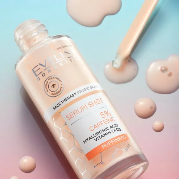 Eveline Cosmetics Serum Shot 5% Caffeine sérum pre osvieženie očného okolia 30 ml