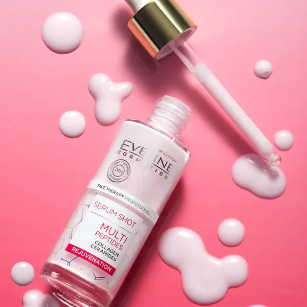 Eveline Cosmetics Serum Shot Multi Peptides omladzujúce pleťové sérum s kolagénom 30 ml