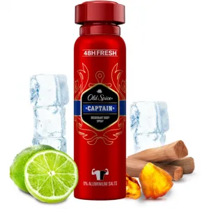 Old Spice Captain Dezodorant V Spreji Pre Mužov 150ml, 48 h Sviežosť a Bez Hliníka