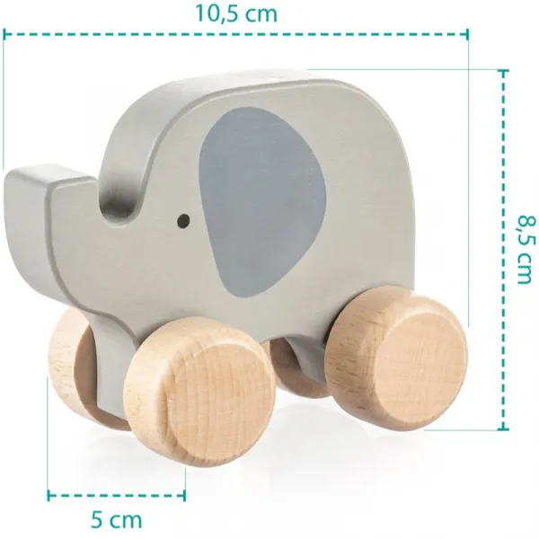 Zopa Wooden Animal jazdiace zvieratko z dreva Elephant 1 ks