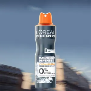 L’Oréal Paris Men Expert Magnesium Defence dezodorant v spreji pre mužov 150 ml