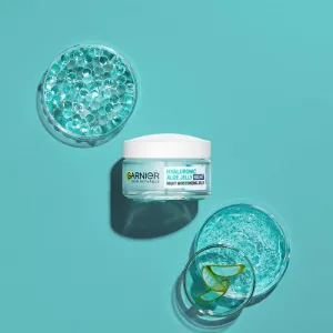Garnier Hyaluronic Aloe Jelly nočný gélový krém pre hydratáciu a vyhladenie pleti 50 ml