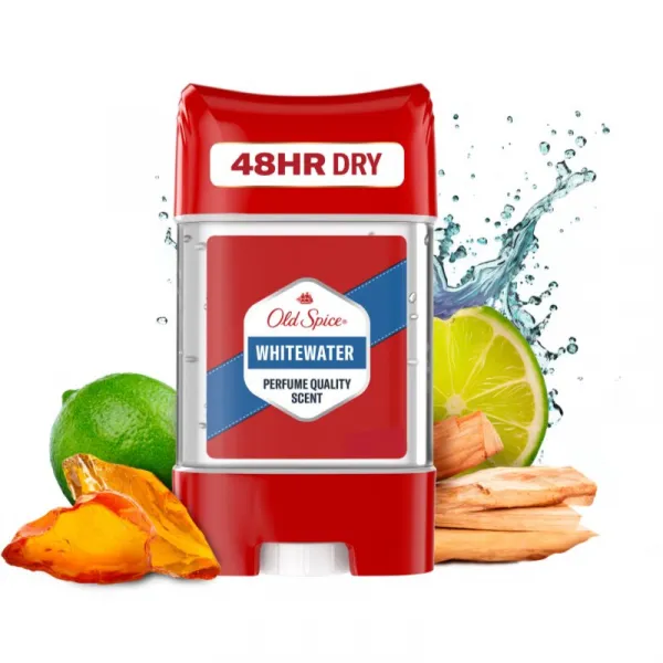 Old Spice Whitewater Tuhý Antiperspirant a Dezodorant V Priezračnom Géli 70 ml