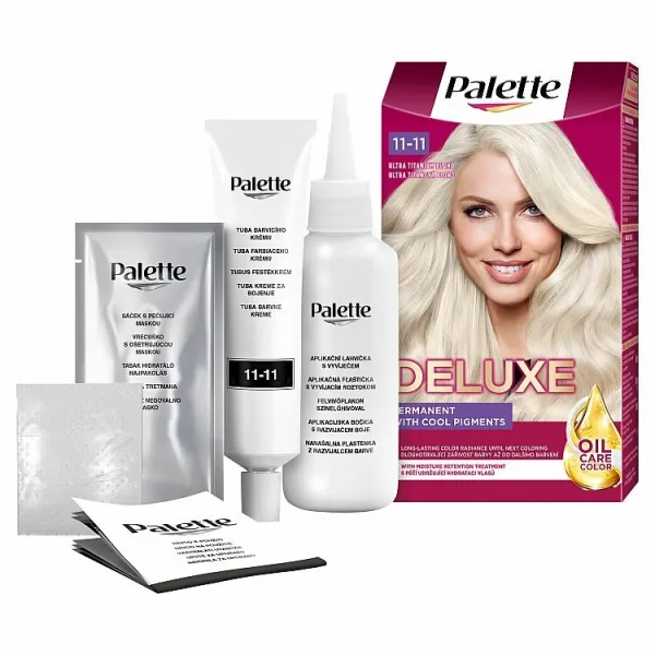 Schwarzkopf Palette Deluxe permanentná farba na vlasy odtieň 11-11 Ultra Titanium 1 ks