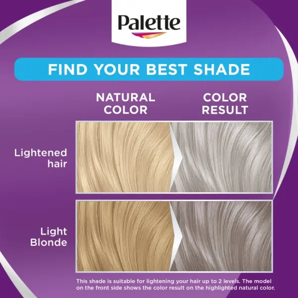 Palette Intensive Color Creme farba na vlasy žiarivý striebristo plavý 9,5-21