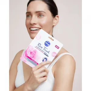 Nivea Rose Touch hydratačná plátienková maska 1 ks