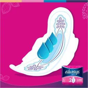 Always Ultra Deň Hygienické Vložky Long (Veľkosť 2) Krídelká 32 ks