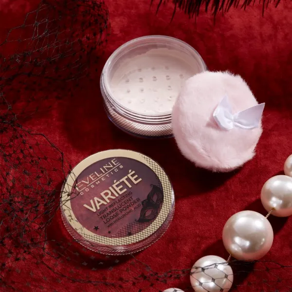 Eveline Cosmetics Variété transparentný sypký púder s aplikátorom 6 g