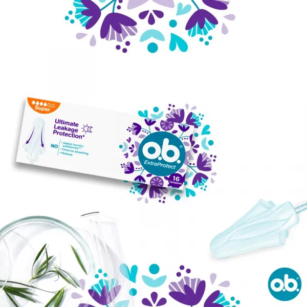 o.b. Extra Protect Super+ Comfort tampóny 16 ks