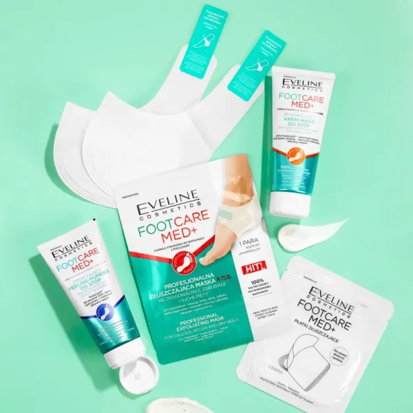 Eveline Cosmetics Foot Care Med exfoliačná maska na päty 2 ks