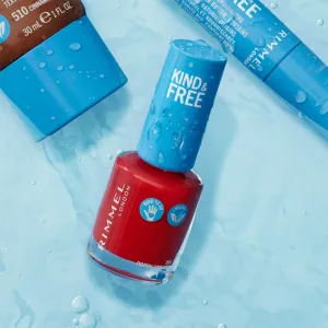 Rimmel Kind & Free lak na nechty odtieň 156 Poppy Pop Red 8 ml