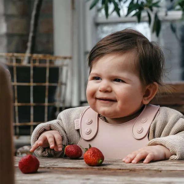 BIBS Overall Bib podbradníček Blush 1 ks