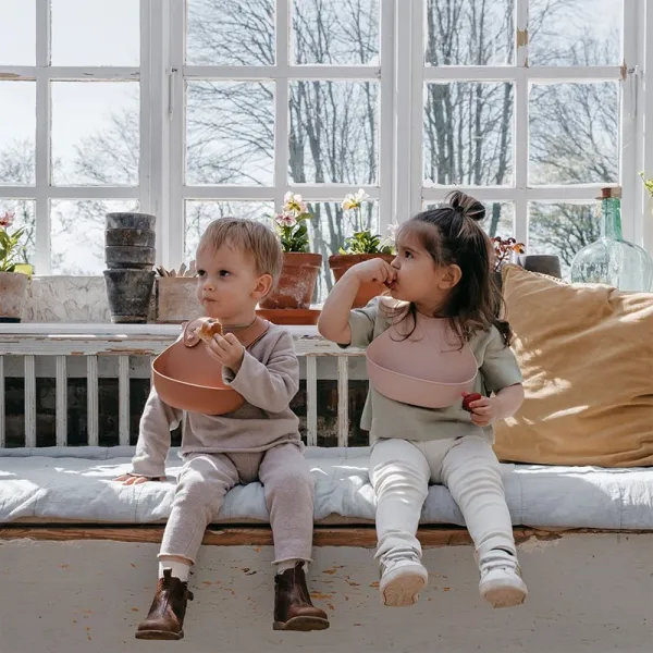 BIBS Overall Bib podbradníček Blush 1 ks