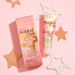 Eveline Cosmetics Magic Skin CC krém proti začervenaniu pleti s hydratačným účinkom 8 v 1 50 ml