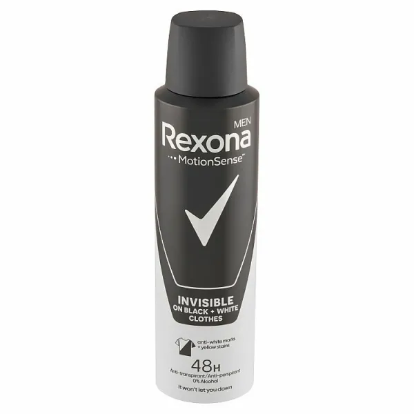 Rexona Invisible on Black + White Clothes antiperspirant v spreji 48h 150 ml