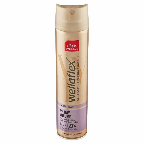 Wella Wellaflex 2nd Day Volume lak na vlasy so silnou fixáciou pre objem 250 ml