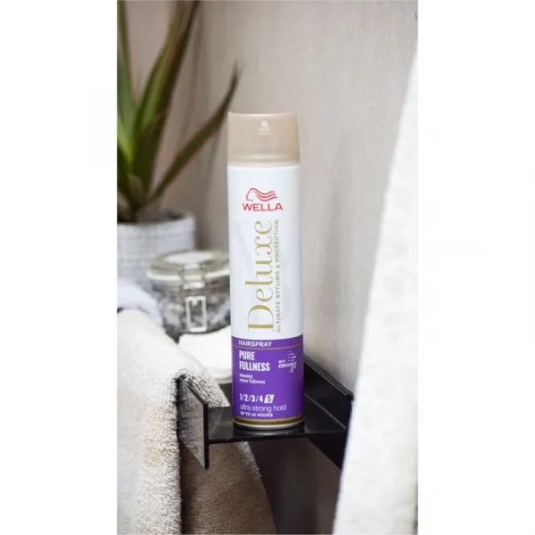 Wella Deluxe Pure Fullness lak na vlasy s extra silnou fixáciou pre objem 250 ml
