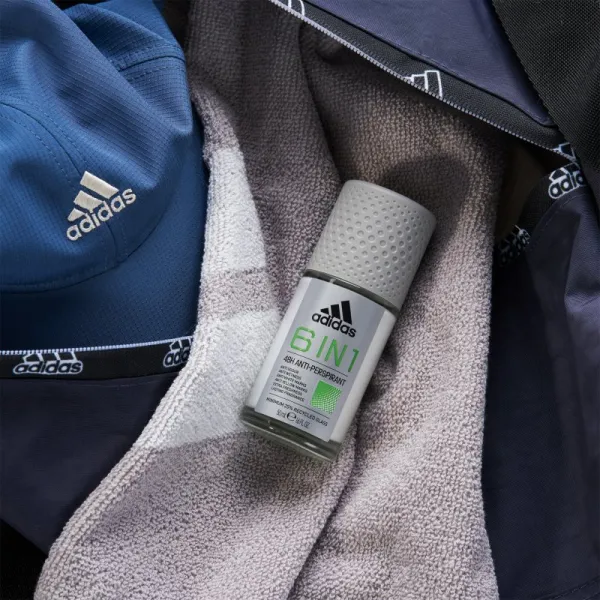 Adidas Cool & Dry 6 in 1 antiperspirant roll-on pre mužov 50 ml