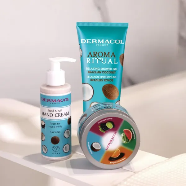 Dermacol Aroma Ritual Brazilian Coconut jemný telový peeling 200 g