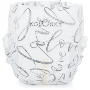 Kolorky Deluxe Velvet Love Live Laugh jednorazové EKO plienky veľkosť S 3-6 Kg 25 ks