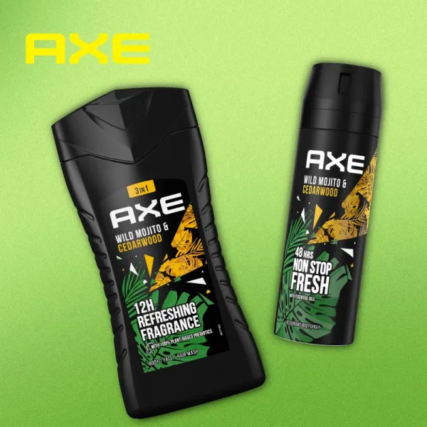 Axe Wild Green Mojito & Cedarwood deodorant a telový sprej I. 150 ml