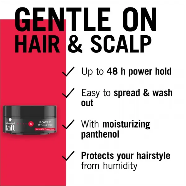Schwarzkopf Taft Power stylingový vosk 75 ml