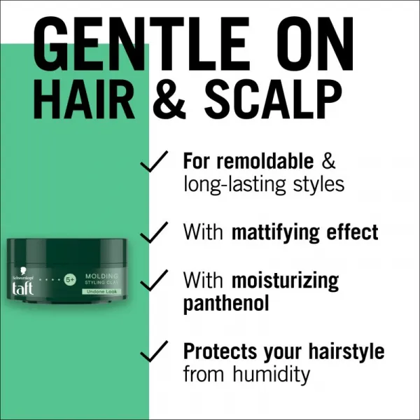 Schwarzkopf Taft Molding stylingová hlina pre neupravený vzhľad 75 ml