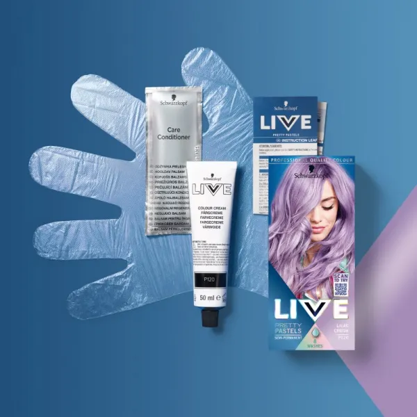 Schwarzkopf LIVE Ultra Brights or Pastel semi-permanentná farba odtieň 120 Lilac Crush 1 ks