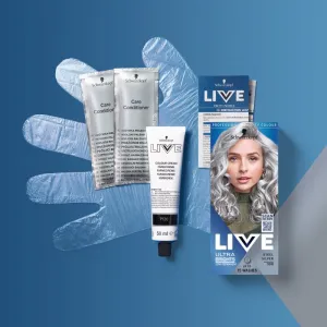 Schwarzkopf LIVE Ultra Brights or Pastel semi-permanentná farba odtieň 98 Steel Silver 1 ks