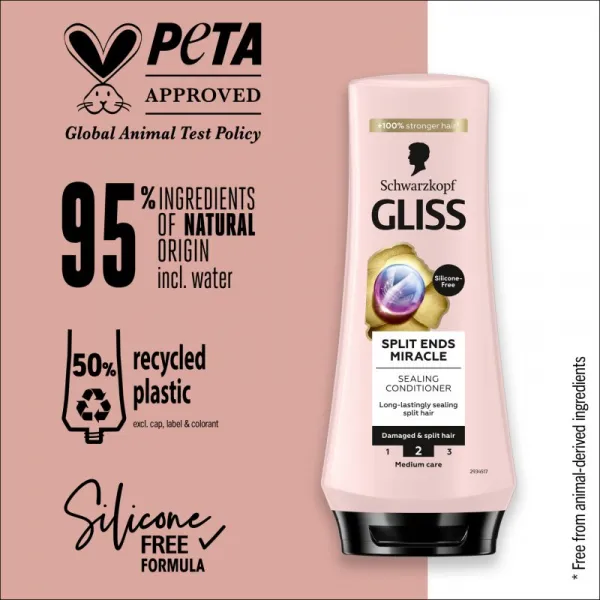 Gliss Split Ends Miracle kondicionér pre poškodené vlasy 200 ml