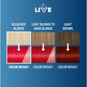 Schwarzkopf LIVE Ultra Brights or Pastel semi-permanentná farba odtieň 092 Pillar Box Red 1 ks