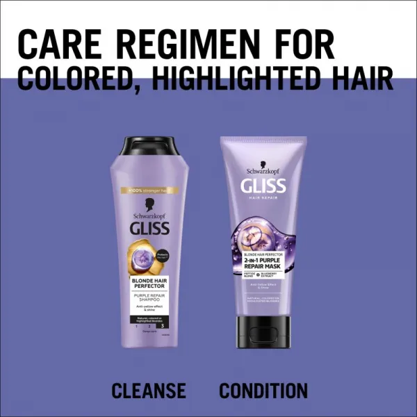 Gliss Blonde Perfector šampón 250 ml