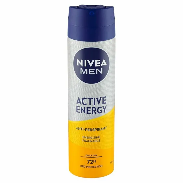 Nivea Men Active Energy antiperspirant v spreji pre mužov 150 ml