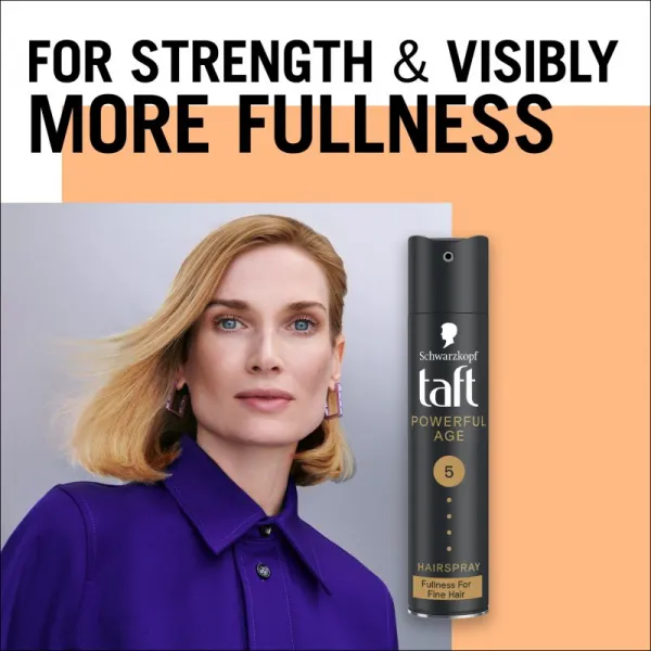 Schwarzkopf Taft Powerful Age lak na vlasy pre jemné & rednúce vlasy 250 ml