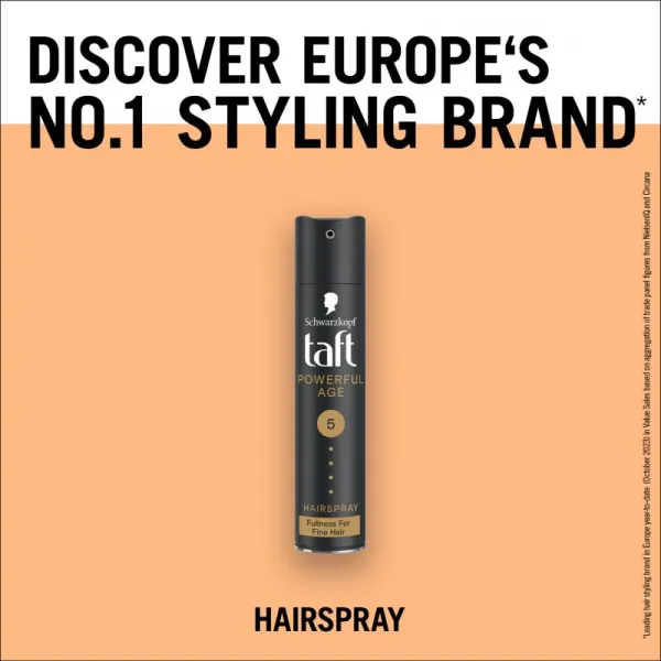 Schwarzkopf Taft Powerful Age lak na vlasy pre jemné & rednúce vlasy 250 ml