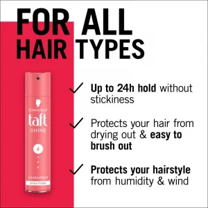 Schwarzkopf Taft Shine lak na vlasy pre všetky typy vlasov 250 ml
