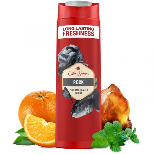 Old Spice Rock 3 v 1 Sprchový Gél a Šampó Pre Mužov 400ml