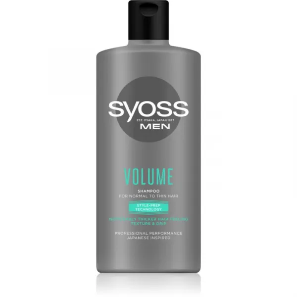 Syoss Men Volume šampón pre objem jemných vlasov pre mužov 440 ml