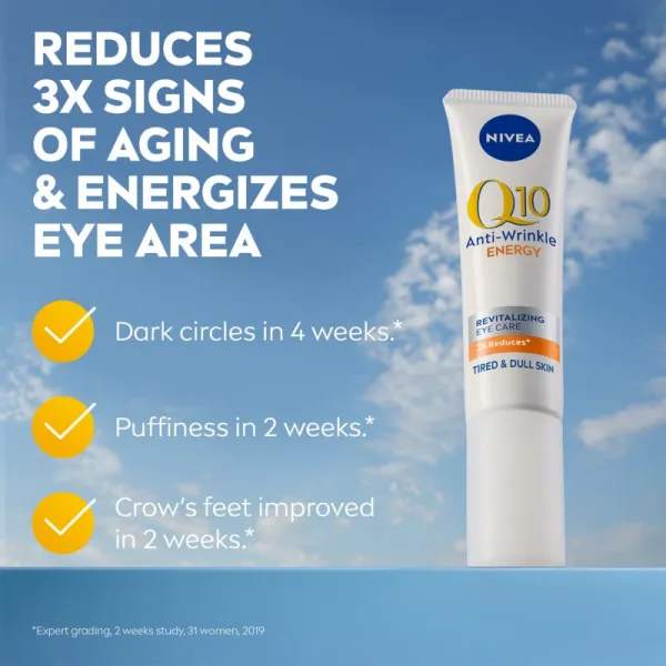 Nivea Q10 Energy očný krém proti vráskam 15 ml