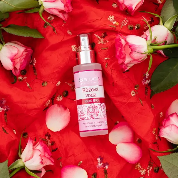 Saloos Floral Water Rose 100% Bio kvetinová pleťová voda pre rozjasnenie a revitalizáciu 100 ml
