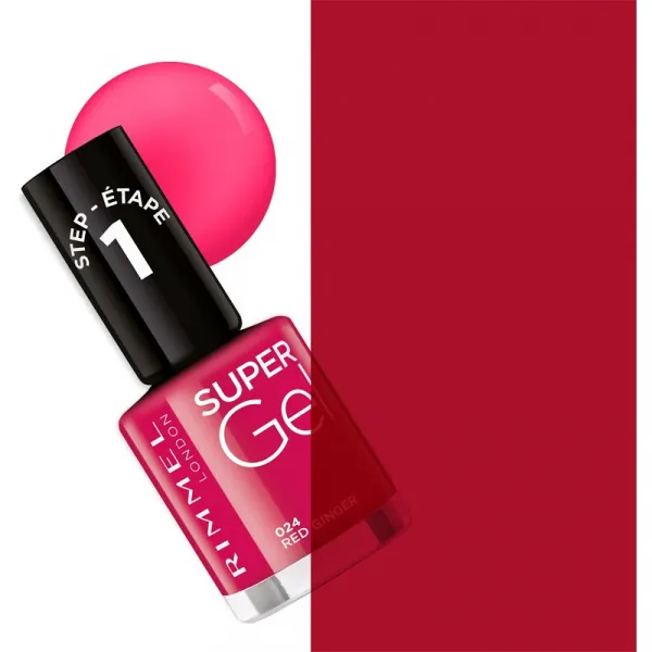 Rimmel London Super Gel By Kate Lak na nechty 12 ml 024 Red Ginger