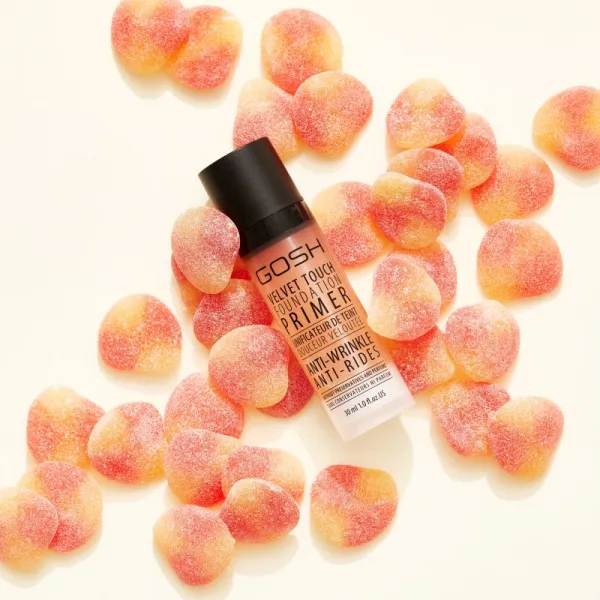 Gosh Velvet Touch Primer Apricot Protivrásková Podkladová Báza 30ml