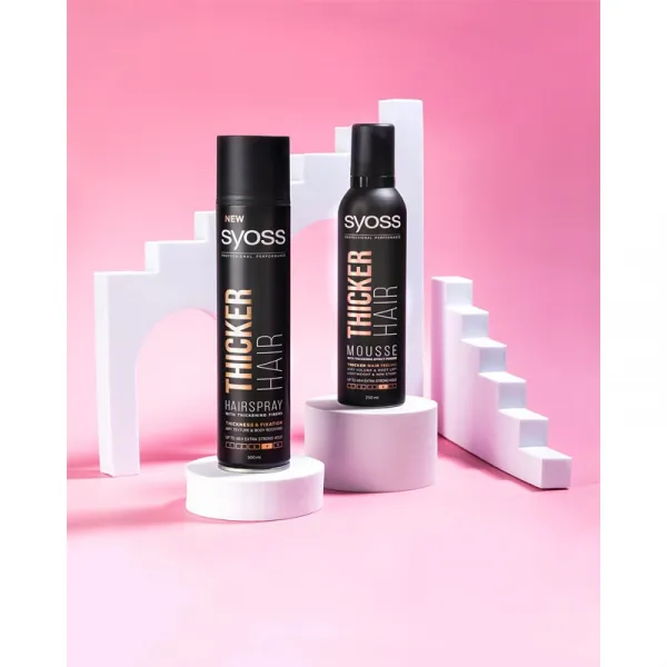 Syoss Thicker Hair lak na vlasy s extra silnou fixáciou 300 ml