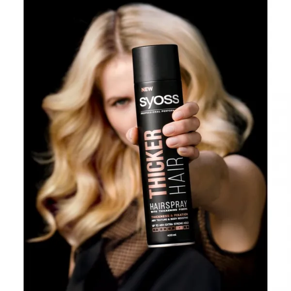 Syoss Thicker Hair lak na vlasy s extra silnou fixáciou 300 ml