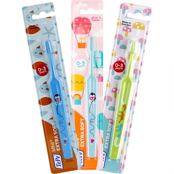 TePe Mini Illustration zubná kefka pre deti s malou zúženou hlavicou extra soft 1 ks