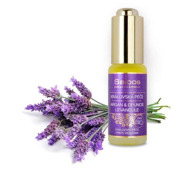 Saloos Omladzujúci pleťový olej argan opuncia levanduľa 20 ml